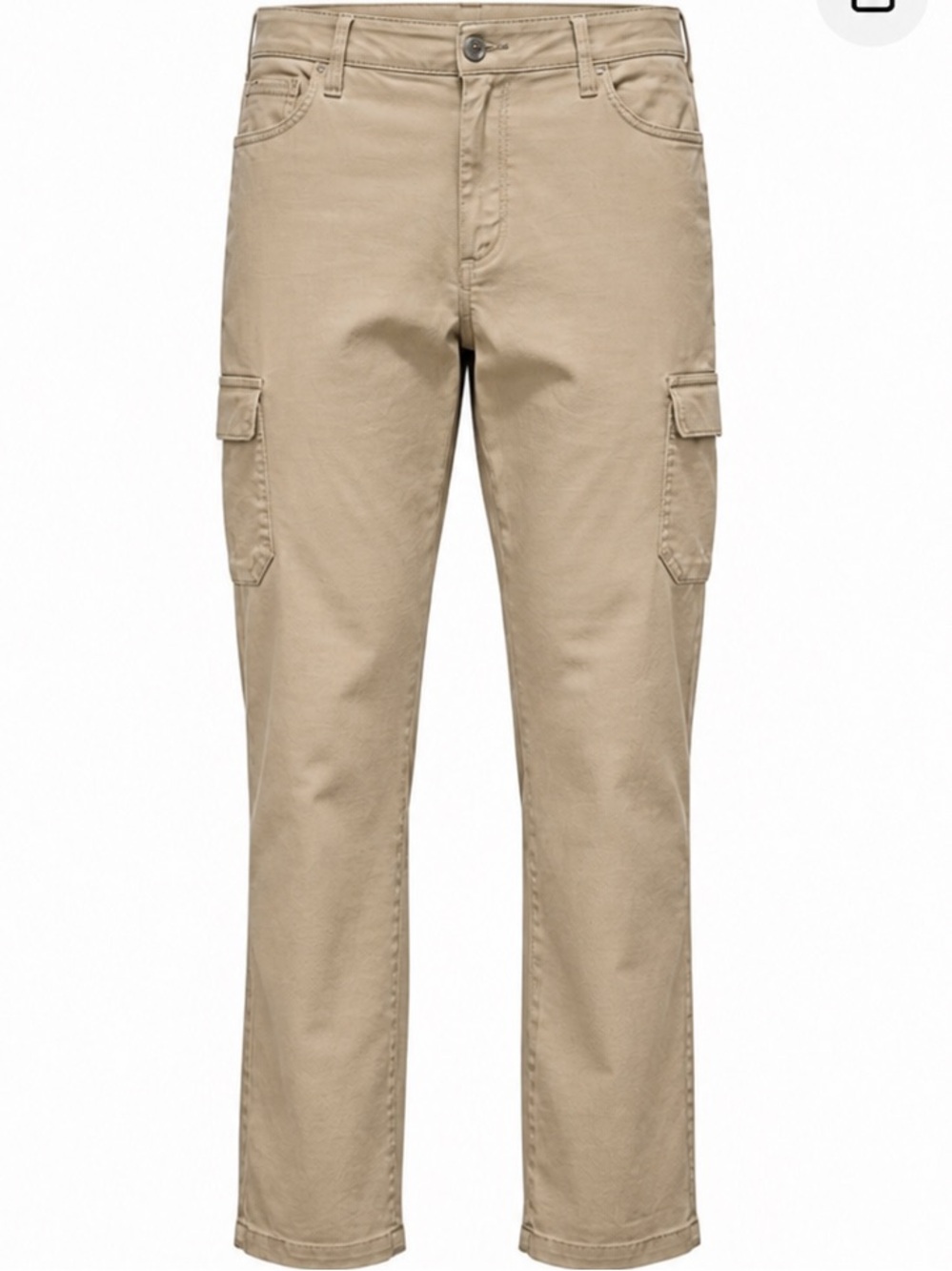 PAIGE Cargo Pants Waist 31 Vintage Warm Sand Straight Leg Neutral Chic